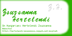 zsuzsanna hertelendi business card